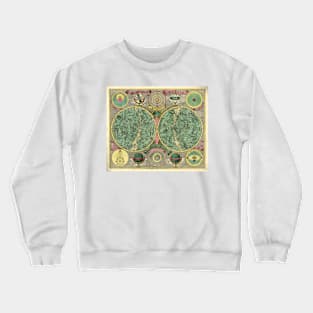 18th Century Astronomy Chart Crewneck Sweatshirt